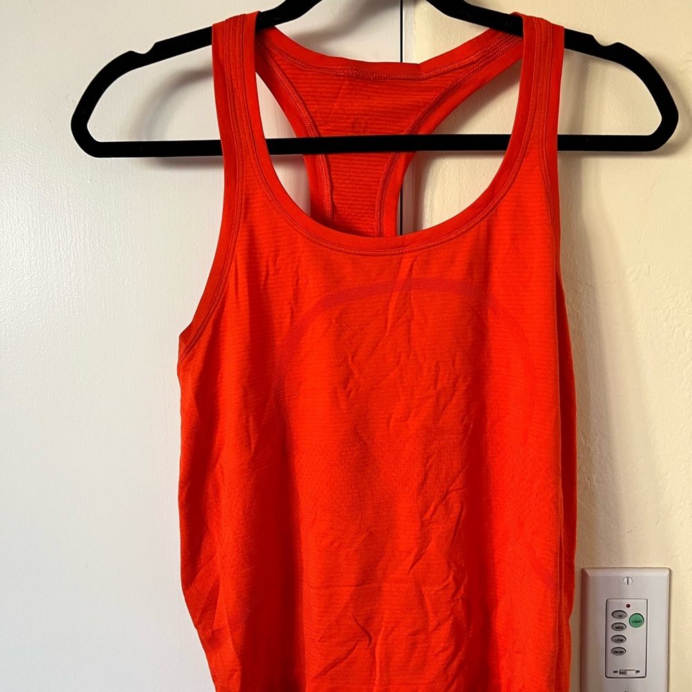 Lululemon Orange Tank Top